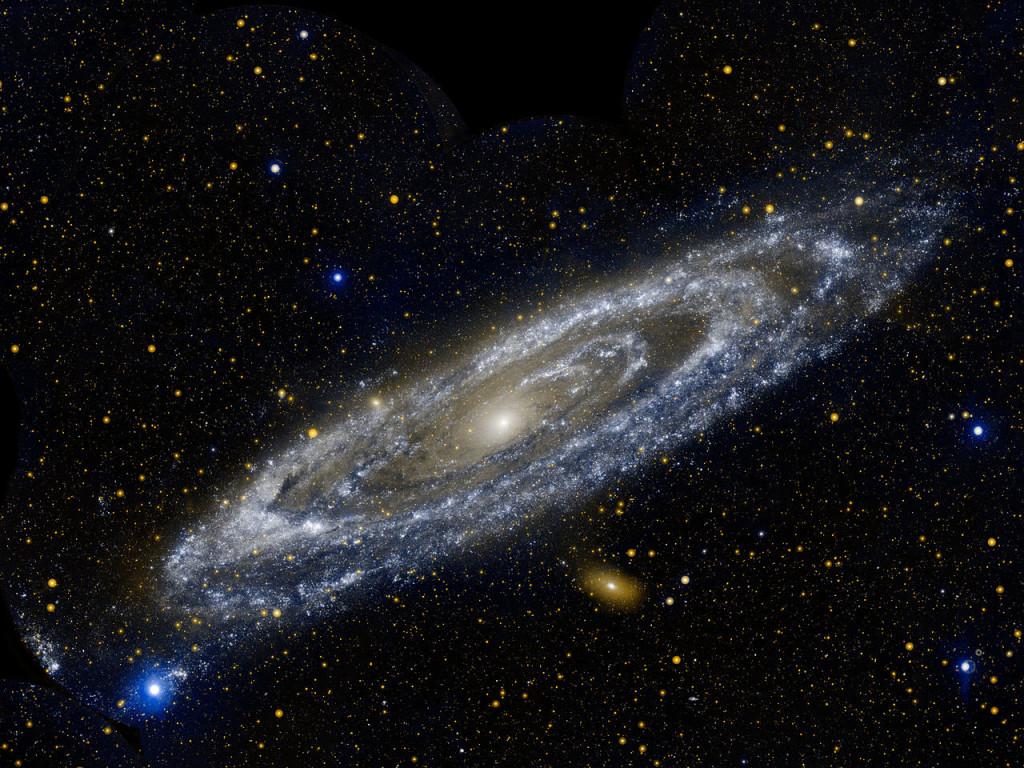 andromeda galaxy,m31,ultraviolet,nasa image