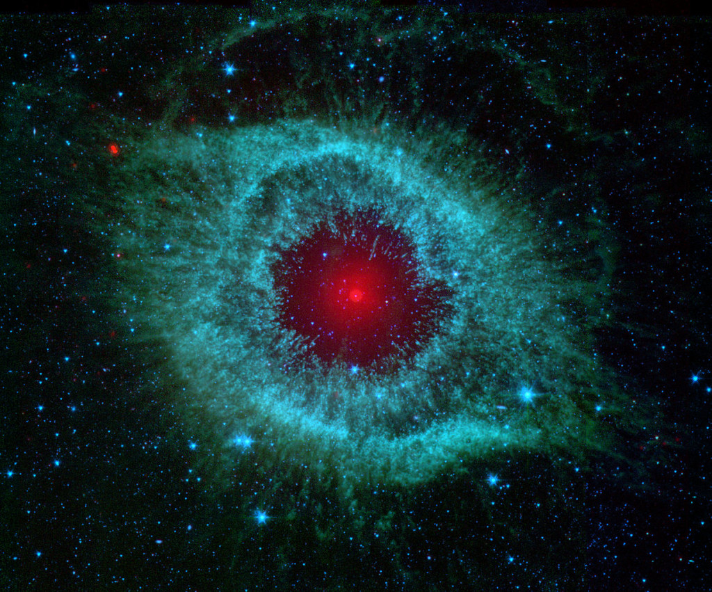 helix nebula infrared,helix nebula nasa image