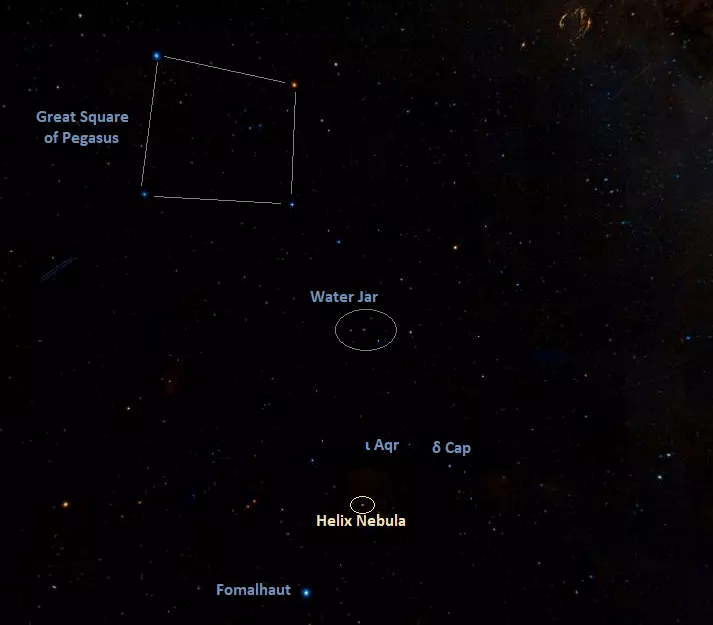 how to find the helix nebula,where is the helix nebula in the sky