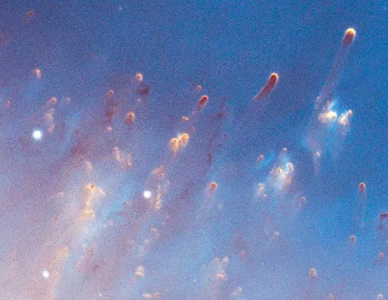 helix nebula cometary knots,helix nebula globules