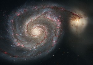 whirlpool galaxy,spiral galaxy,messier 51,m51,ngc 5194,canes venatici