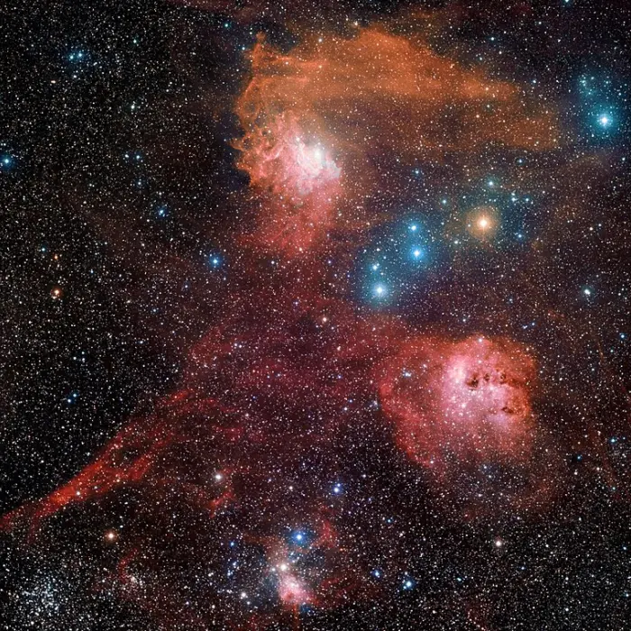 Flaming Star Nebula, Tadpole Nebula, Messier 38