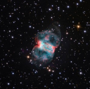 planetary nebula in perseus constellation,m76