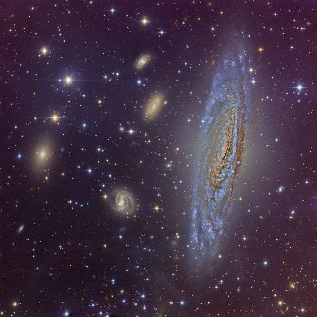 galaxie spirale, ngc 7331, galaxie pégase