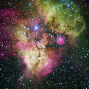 nebula,starburst region,open cluster
