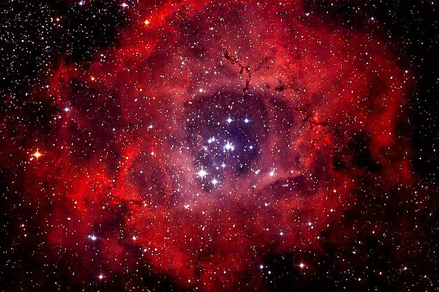 rosette nebula,rosetta nebula,satellite cluster