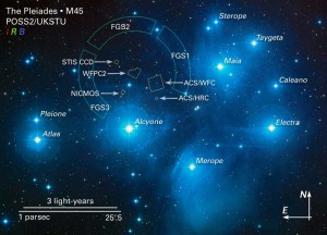 pleiades map,seven sisters map,seven sisters stars,pleiades stars,m45 map