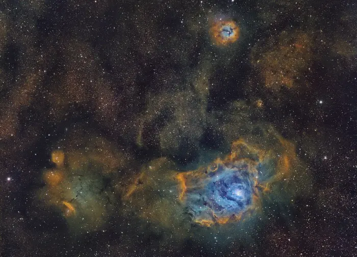 lagoon and trifid nebulae