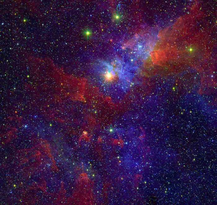 carina nebula x-ray,carina nebula infrared,carina nebula spitzer