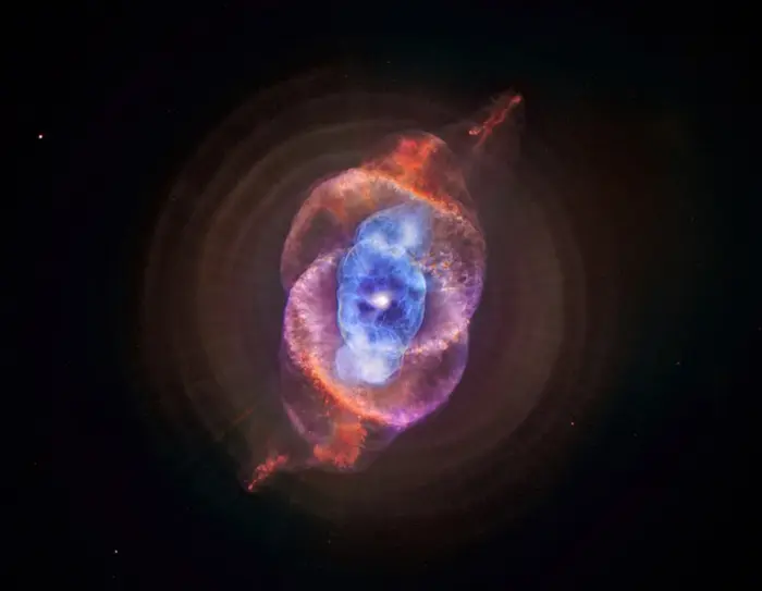 ngc 6543,planetary nebula in draco,caldwell 6,snail nebula,sunflower nebula