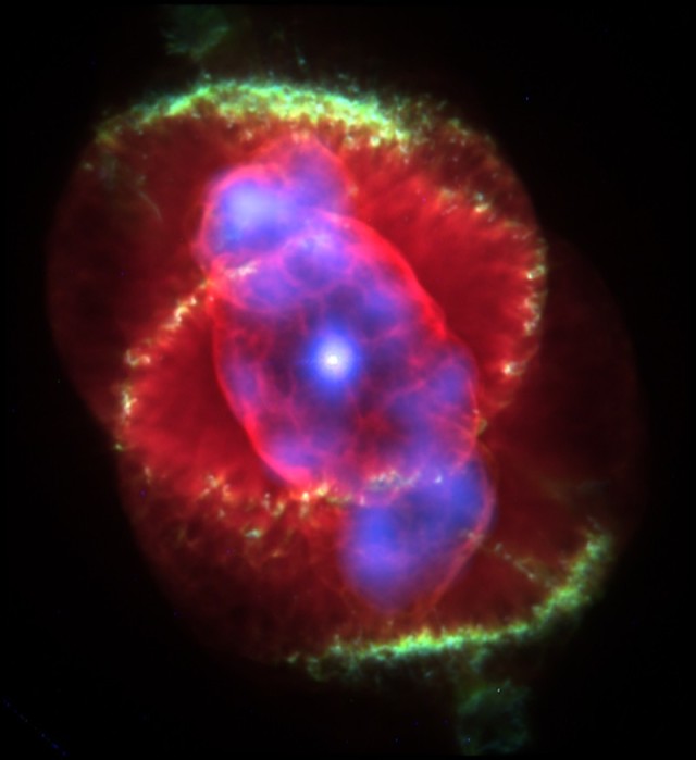 cat's eye nebula composite image