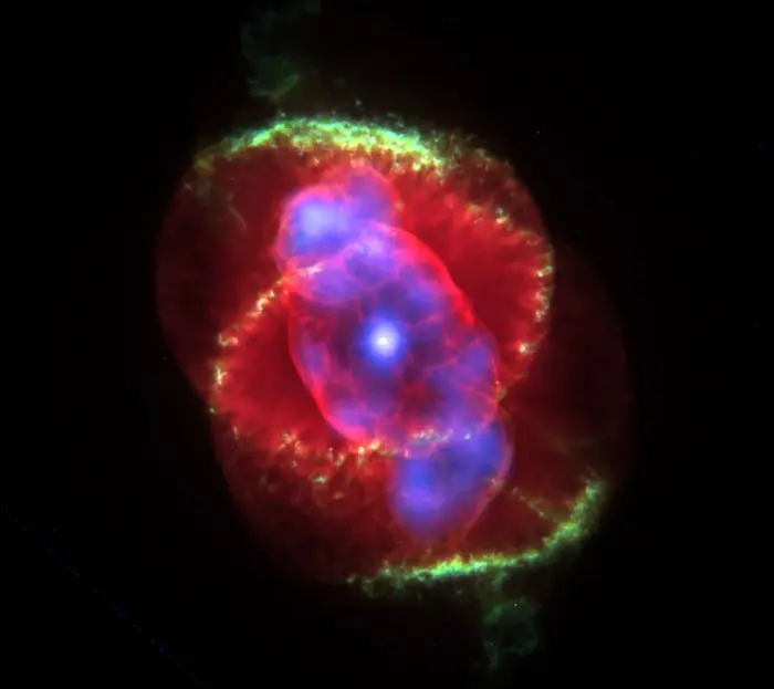 cat's eye nebula composite image