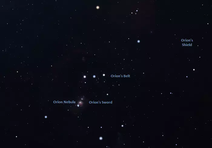 Orion's Belt, 3 Bright Stars in Orion