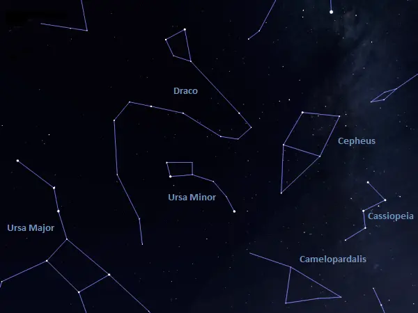 constellations bordering the little dipper