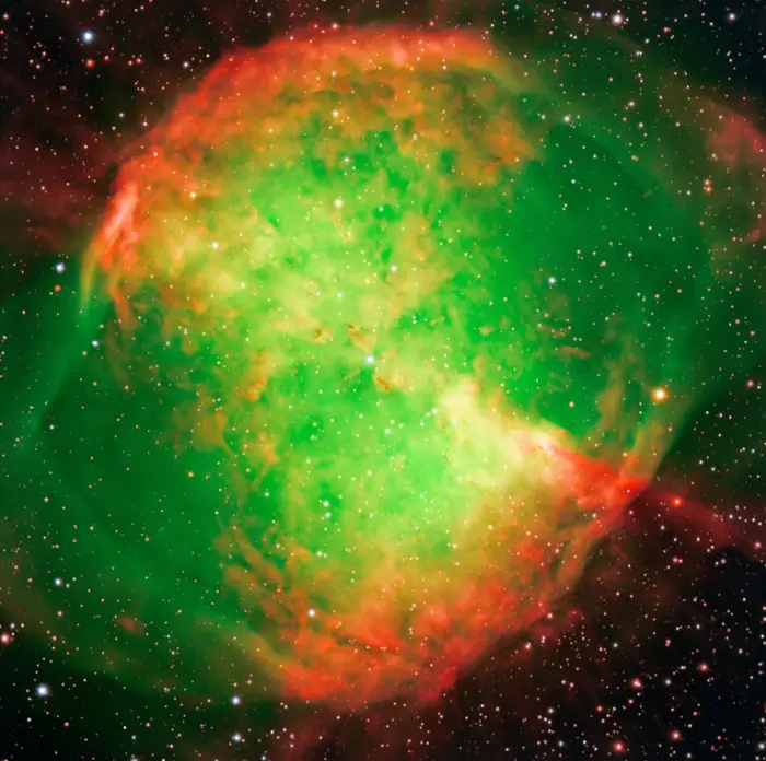 dumbbell nebula,apple core nebula,messier 27,planetary nebula in vulpecula,ngc 6853