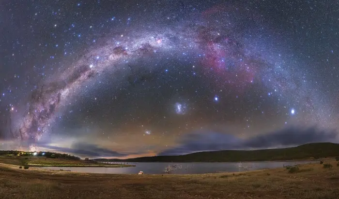 large magellanic cloud and small magellanic cloud