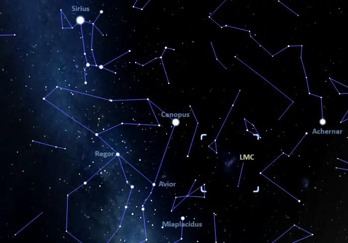 how to find the large magellanic cloud,where is the large magellanic cloud in the sky