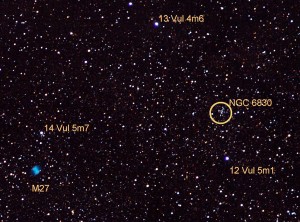 open cluster,vulpecula constellation