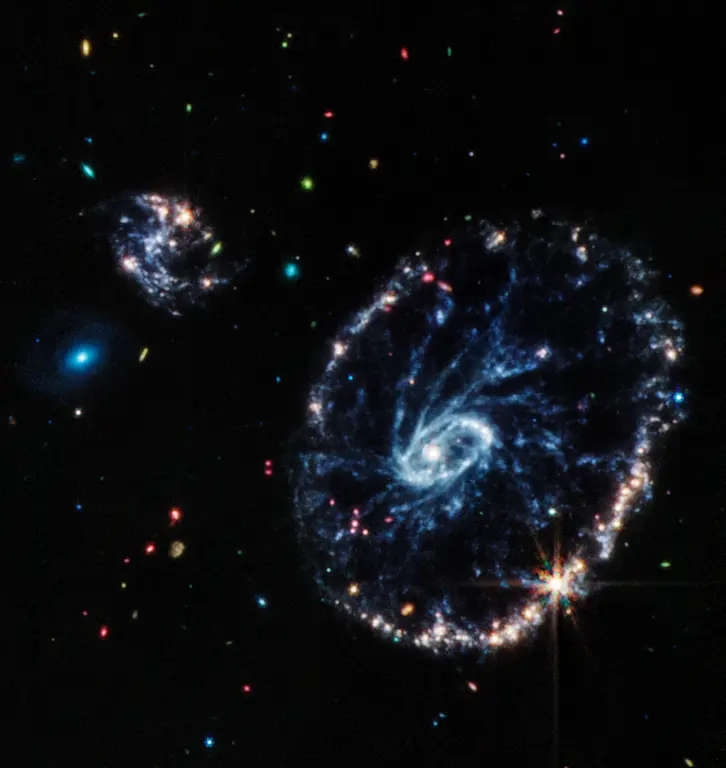 cartwheel galaxy james webb space telescope image