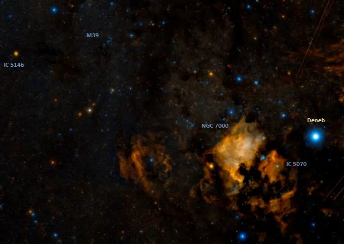 deep sky objects near deneb