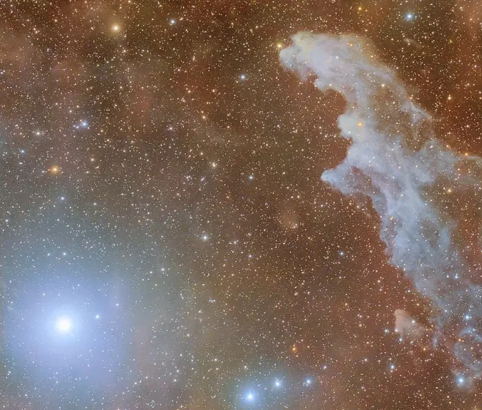 witch head nebula and rigel