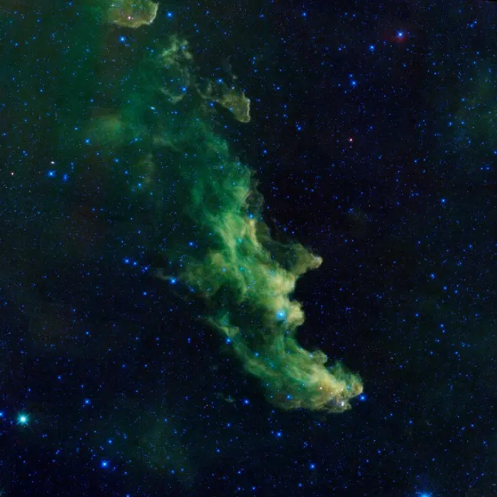 witch head nebula wise,ic 2118 infrared,witch head nebula nasa