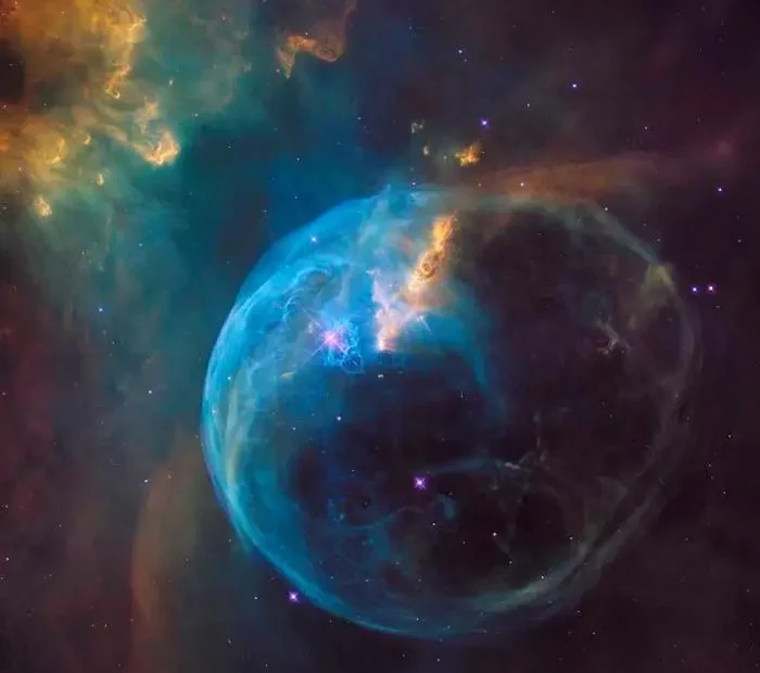 ngc 7635 hubble,bubble nebula hubble