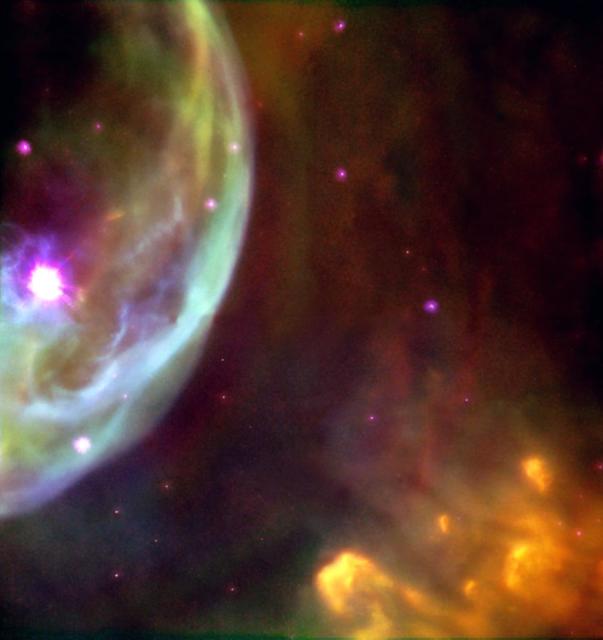 bubble nebula,cassiopeia