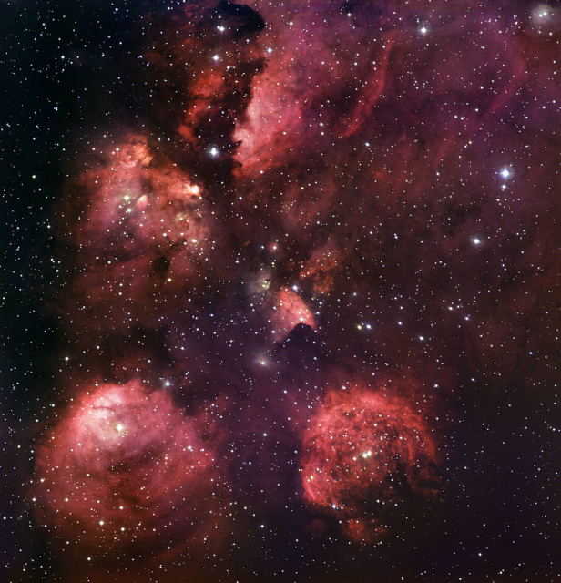 cat's paw nebula,bear claw nebula