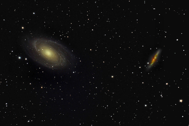 bode's galaxy,cigar galaxy,messier 81,messier 82