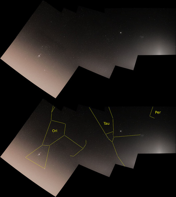 orion and taurus location