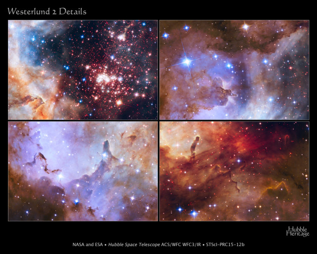 westerlund 2,hubble anniversary images