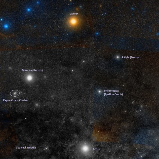 jewel box cluster location,where is jewel box cluster,find kappa crucis cluster