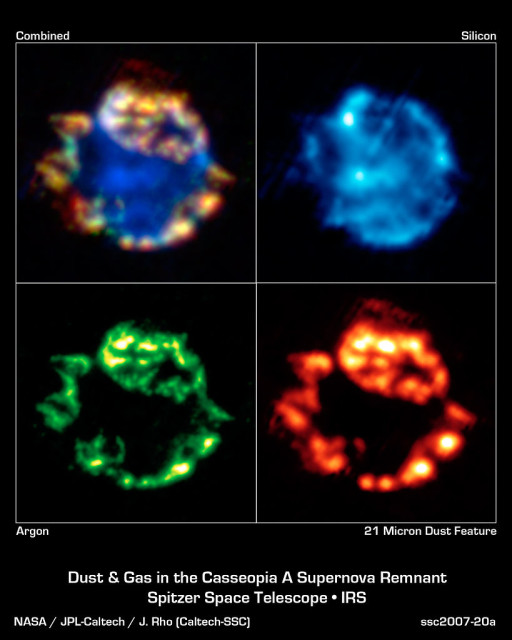 cassiopeia a,cas a spitzer