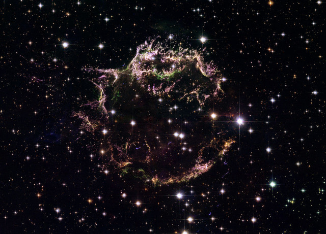 cassiopeia a,supernova remnant,cas a hubble