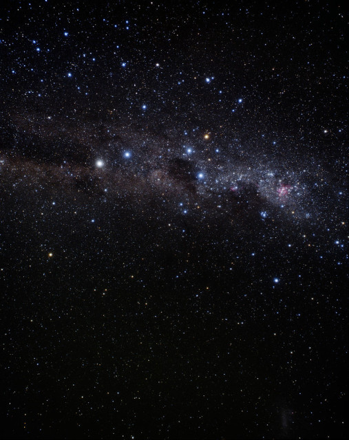 coalsack nebula,crux constellation,milky way