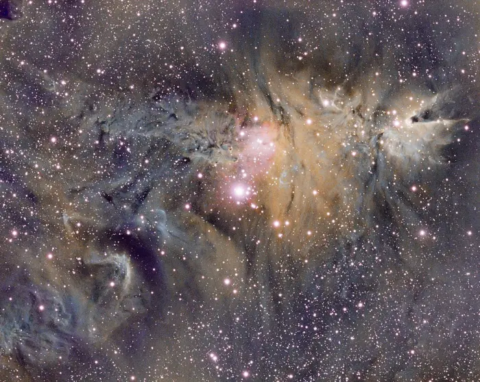 ngc 2264,christmas tree cluster,cone nebula