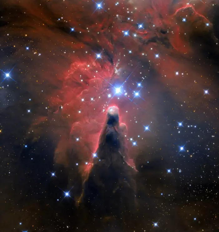 cone nebula and christmas tree cluster,ngc 2264