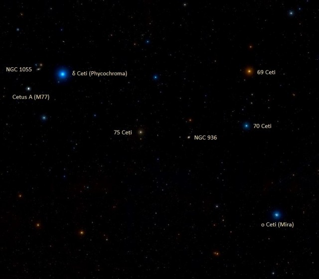 find darth vader's galaxy,where is ngc 936