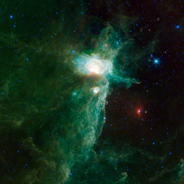 flame nebula infrared