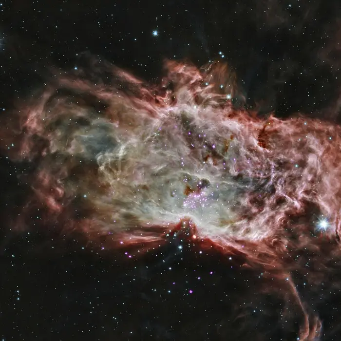 flame nebula composite,flame nebula chandra,flame nebula spitzer