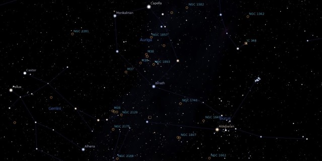 winter circle deep sky objects
