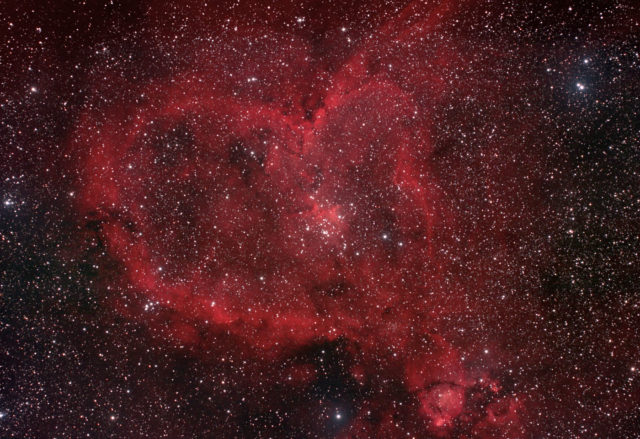 heart nebula,ic 1805,emission nebula,cassiopeia