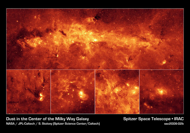 galactic centre,pistol star,pistol nebula,quintuplet cluster,arches cluster