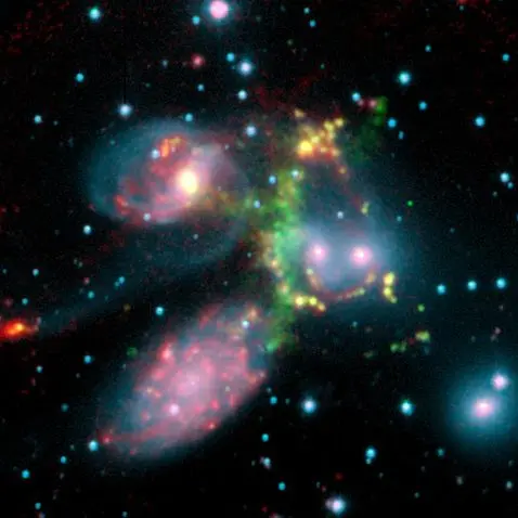 hcg 92,stephan's quintet infrared