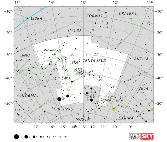 Centaurus constellation,centaurus star chart,centaurus star map