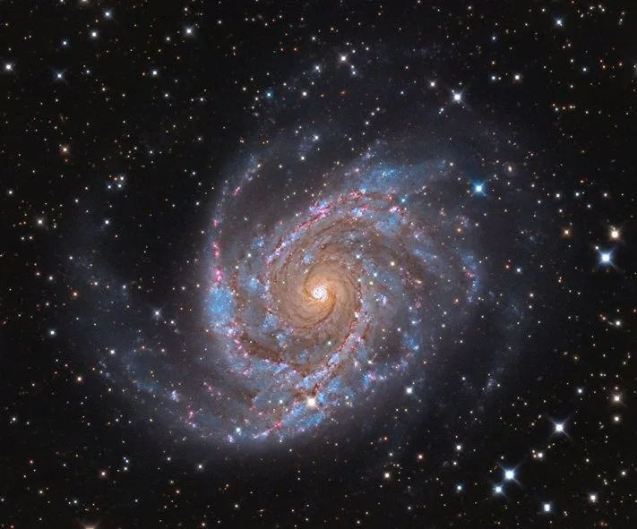 ngc 2997 galaxy,unbarred spiral galaxy in antlia