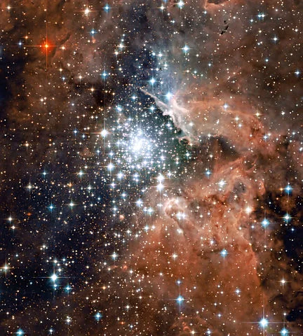 ngc 3603,open cluster in carina constellation