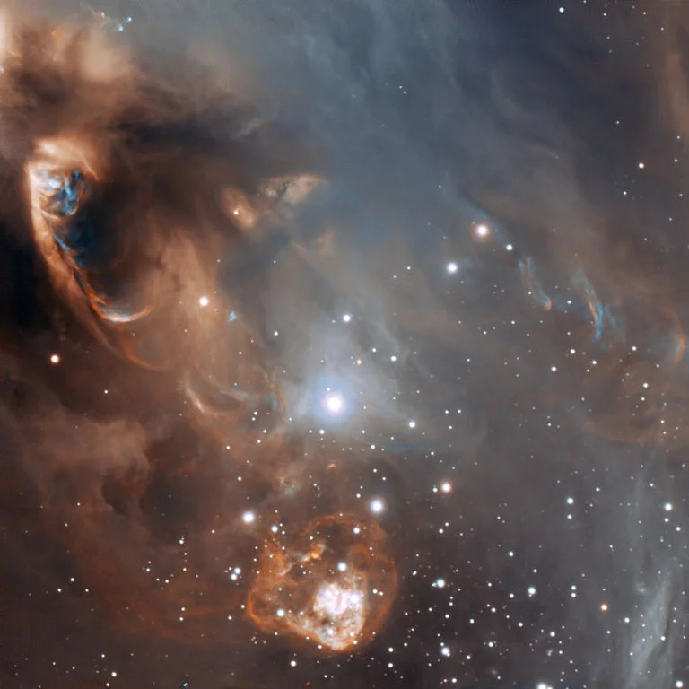 emission reflection nebula in corona australis