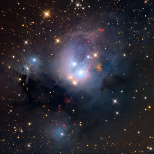 star-forming nebula in cepheus constellation